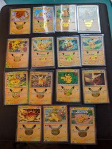 Pokemon 30th Anniversary Pikachu Subset 15 out of 30 Pikachus