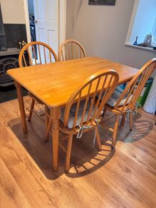 Table and 4 chairs
