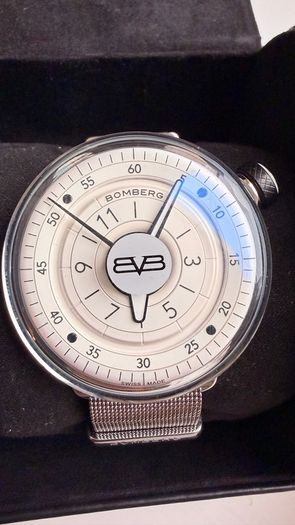 Bomberg BB-01 White & Silver (Quartz)