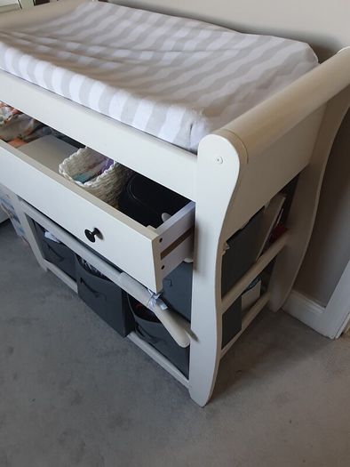 White Baby Changing Unit