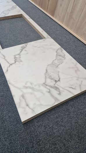 2 New Marble Effect Kitchen Worktops