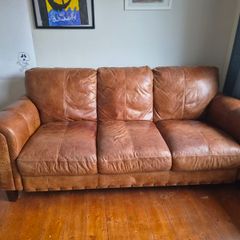 DFS leather sofa