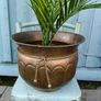 large Vintage Brass planter Image 3