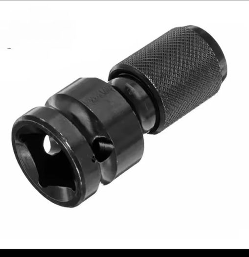 Quick Release 1/2-Inch Square Drive to 1/4-Inch Hex Female Socket Adapter