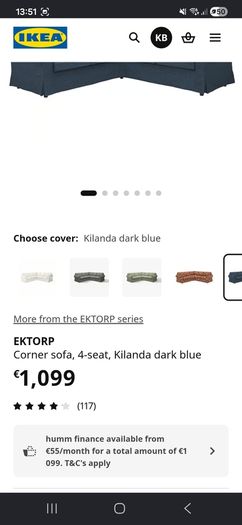 Corner sofa EKTORP
