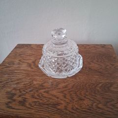 Crystal Dublin butter dish with lid