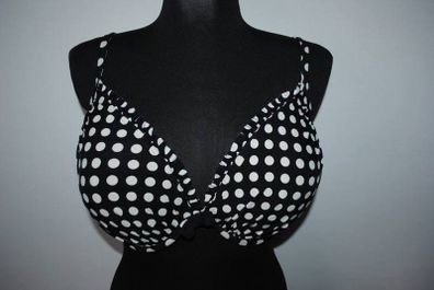 Brand new M&S Black Polka Dot padded underwired bikini bra size UK38DD EU85DD Postage included