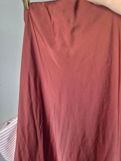 zara satin midi skirt
