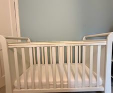 Mamas and Papas Mia Sleigh adjustable height cot