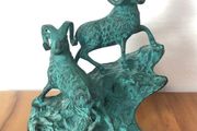 Vintage Bronze Big Horn Rams c1970