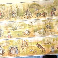 Vintage 1977 Beatrix Potter Nursery Frieze Trio Pictures