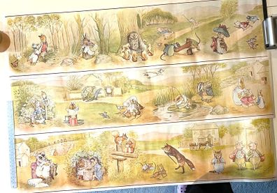 Vintage 1977 Beatrix Potter Nursery Frieze Trio Pictures