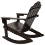 Garden Rocking Chair Wood Brown Image 5