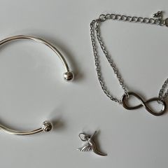 Brand New Bracelets and Charm Set
