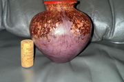 Dale Tiffany Heathrow Multi-Color Hand Blown Art Glass Vase
