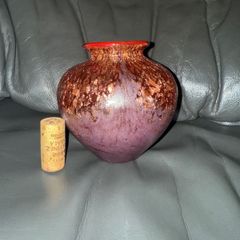 Dale Tiffany Heathrow Multi-Color Hand Blown Art Glass Vase