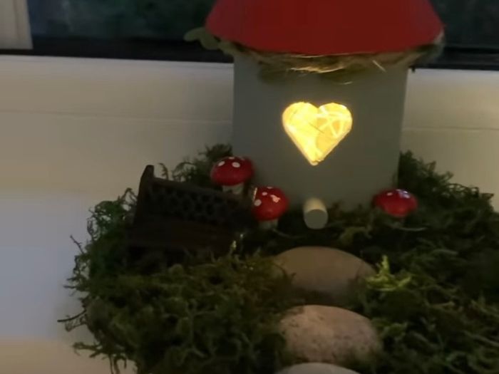 Handmade Light Up Fairy Garden