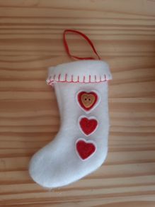 mini christmas stocking tree decoration