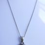 Vintage 925 Solid Silver Rennie Mackintosh Pendant Necklace L10" - 5,17g Image 4