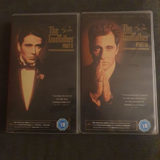 The Godfather/Part 11 (1974) and Part 111 (1981) VHS .. A Chilling Story of the Way Power Corrupts