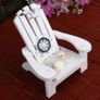 Beach Nautical Miniature Decoration Ornament Small Wooden Beach Chair Model Decorated with Ship Steering Wheel Seagull Shell Conch Image 7