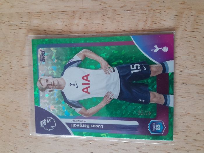 Rare Numbered Parallel Card - Lucas Bergvall - Spurs