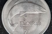 Ireland 1966 Florin Unc coin