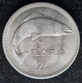 Ireland 1966 Florin Unc coin