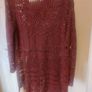 George burgundy knitwear long line jumper size UK22 EU50 Postage included Image 3