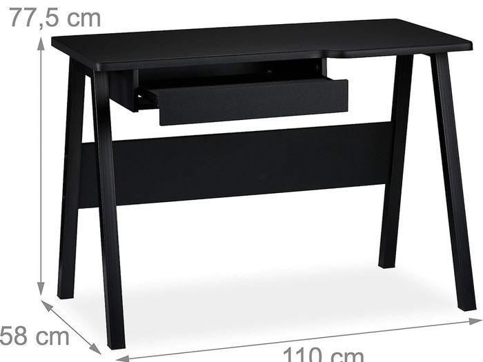 Compact Desk with Keyboard Tray