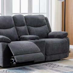 2 seater couch electric console armrest with storage