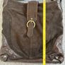 Chocolate Brown Suede and Leather Handbag Image 7