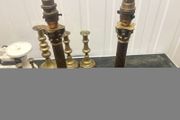Pair of Vintage Corinthian Column Table Lamp Bases