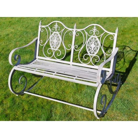 Rocking Bench Double Ornate D4845