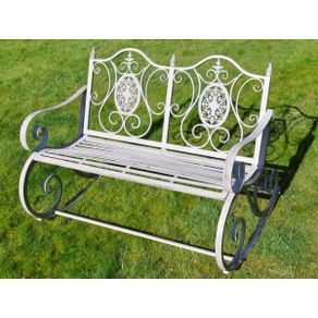 Rocking Bench Double Ornate D4845