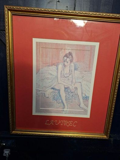 Framed Lautrec Print