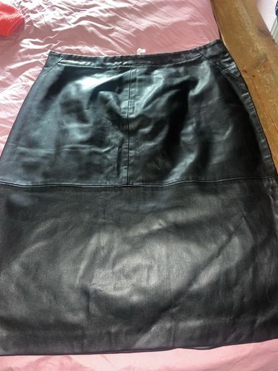 Beautiful mint velvet leather midi skirt