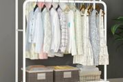 Metal Double Clothes Garment Rail