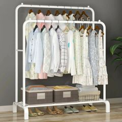 Metal Double Clothes Garment Rail