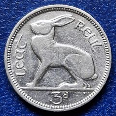 Ireland 1940 Three 3d Pence coin