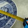Vintage Delft Blauw Chemketa 13 inches Wall Plate -Les Glameuses n. F. Millet Image 2