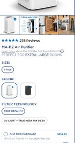 Medify Air Purifier in box