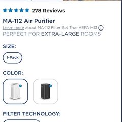Medify Air Purifier in box
