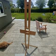 large wooden easel