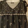 Funk Rock black lace tunic size UK12 EU40 Postage included Image 3