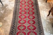 Vintage Bokhara Hand Knotted Pakistani Runner