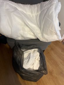double duvet + bedding
