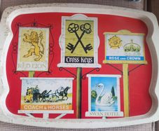 Vintage Handiware Liverpool Metal Serving Tray - Inn Signs No. 1919 Retro Barware