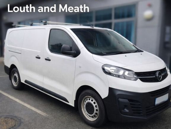 Man with a medium van