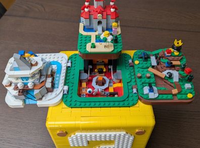 Super Mario 64 Question Mark Block Lego Set - Complete with instructions